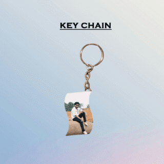 Custom Keychain(Zigzag),2Side keychain print just click and print shape-ZIGZAG