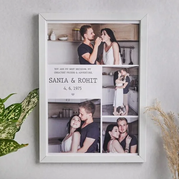 Customized Calendar Photo Frame For Birthday Or Annivarsary Personalized Photo Frame (A4)-7x9 without photo print.