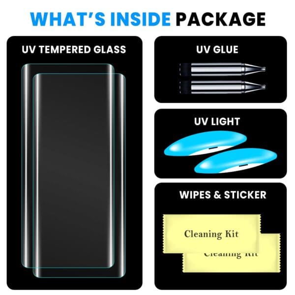 MEIBO Viivo T2 Pro 5G UV Tempered Glass | Full screen Edge to Edge 3D Curved Glass | Ultra Clear Scratch Resistance with 9H Hardness Vivo T2 Pro 5G OG UV GLASS - Image 2