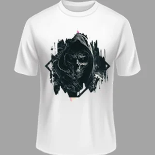 M size Horror White color Polyster Tshirt