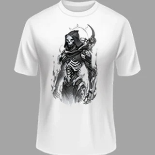 M size villain White color Polyster Tshirt