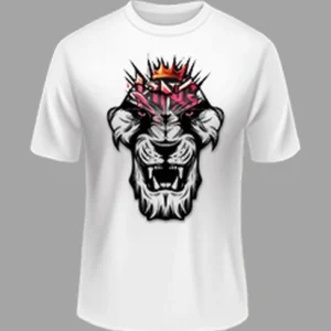 High Quality Skull Printed Polyester Tee – White Color | Margramstore-M size