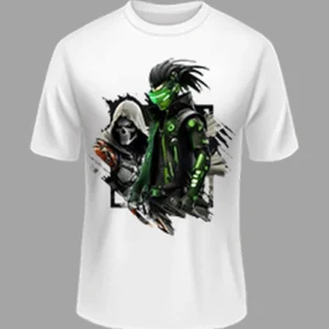 High Quality Cyborb Printed Polyester Tee – White Color | Margramstore-M size