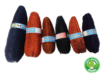 MultiColor full Peacock Natural loofah - Sun Dried Bath Loofah | Body Sponge & Scrubber for Men & Women | Organic Luffa for Bath Shower Skin Exfoliation pack of 6